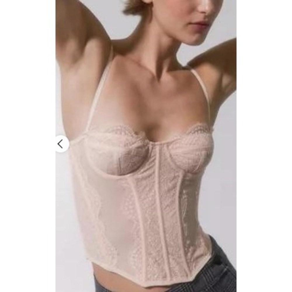 Urban Outfitters Out From Under Modern Love Corset Pink XL NWT Bustier Coquette